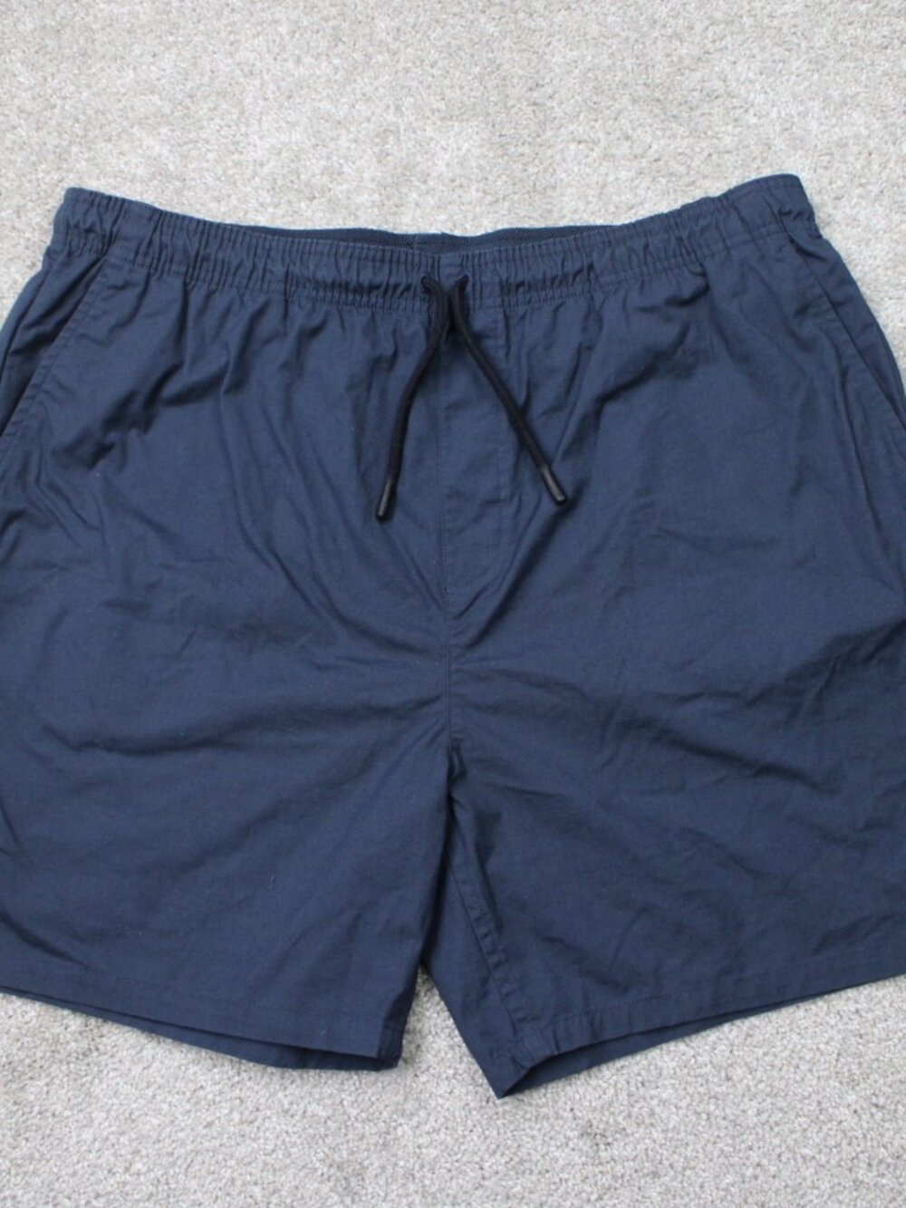 Hill City Shorts Mens XL Blue 6" Tech Stretch Chino Drawstring Ripstop Casual